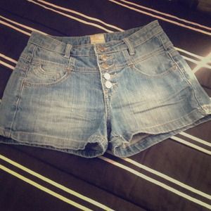 High rise shorts. Blue Jeaned. Great condition.