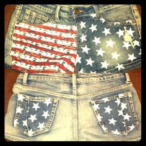 American flag  shorts