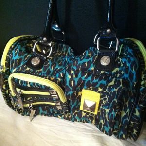 Betseyville neon cheetah handbag Betsey Johnson
