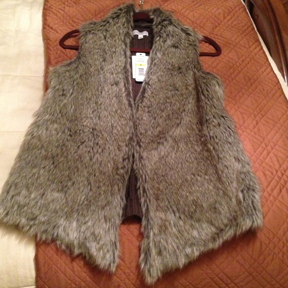 🚫SOLD🚫Faux fur vest, new with tags
