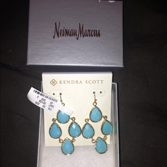 Turquoise chandelier earrings