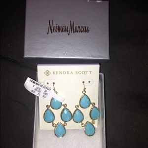Turquoise chandelier earrings