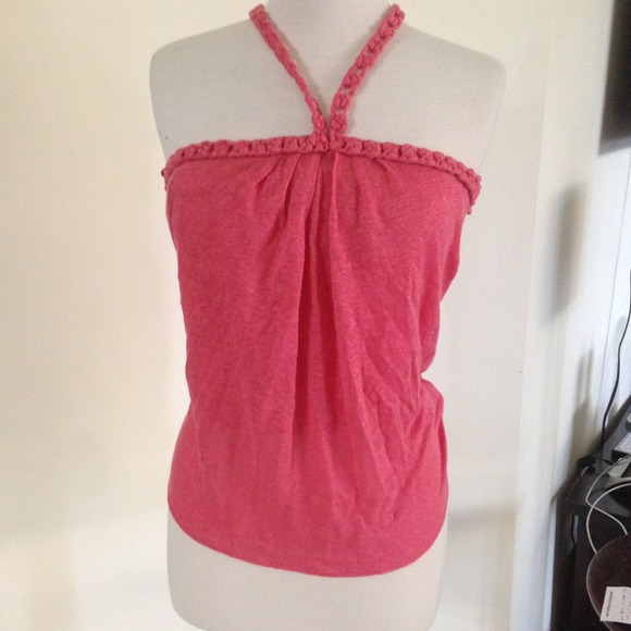 Pink halter top