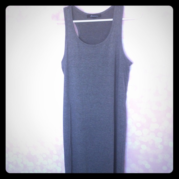 Forever 21 gray maxi dress