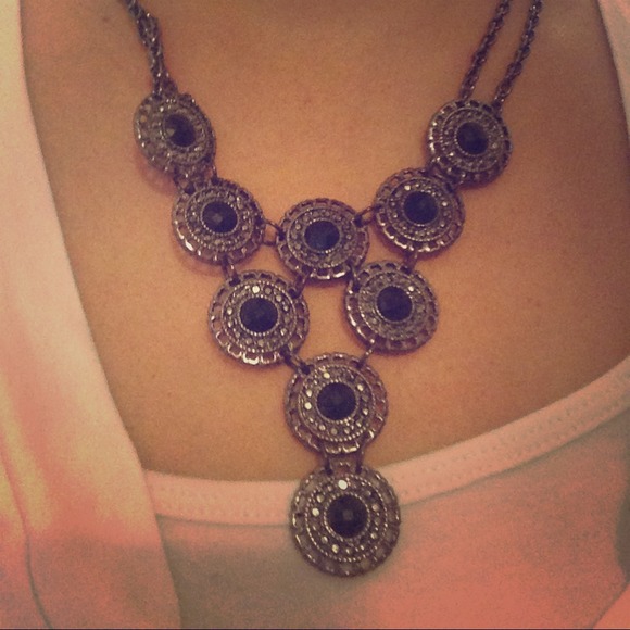 Gorgeous black bottlecap necklace