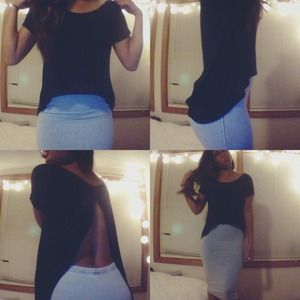 X S O L D X BRANDY MELVILLE OPEN BACK TOP