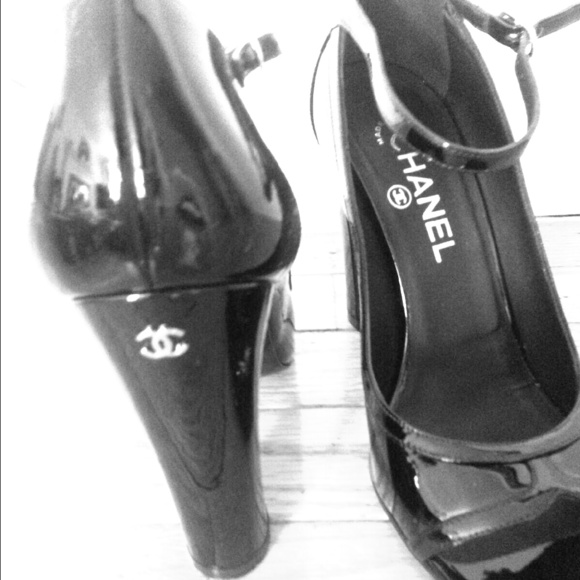 CHANEL Shoes - Chanel open toe heels/pumps
