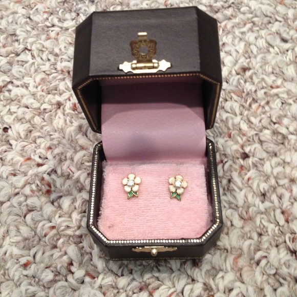 Juicy Couture flower earrings