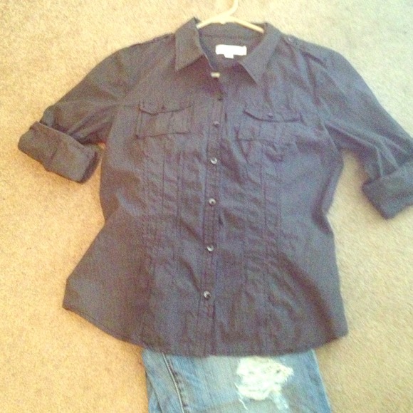 Calvin Klein women's fitted dress shirt