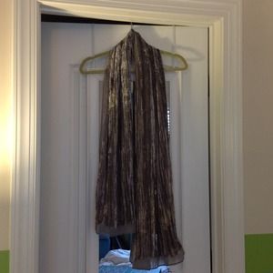 Silver silk scarf