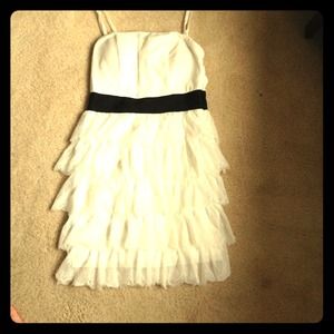 White lace dress.
