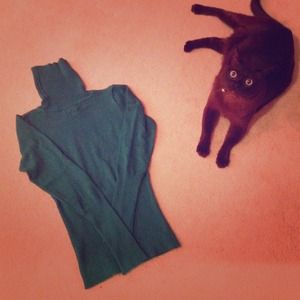 💟Emerald Green Long-Sleeved Turtleneck Sweater💟