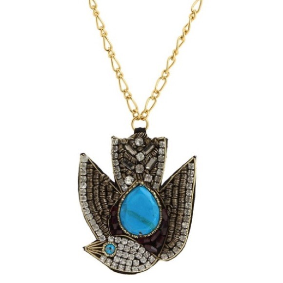 Juicy Couture wanderlust beaded sparrow necklace