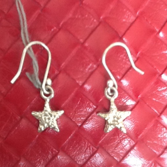 Silver Star Earrings - Picture 1 of 3