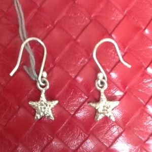 Silver Star Earrings