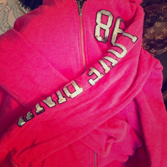 Victoria Secret Bling Fur Hoodie