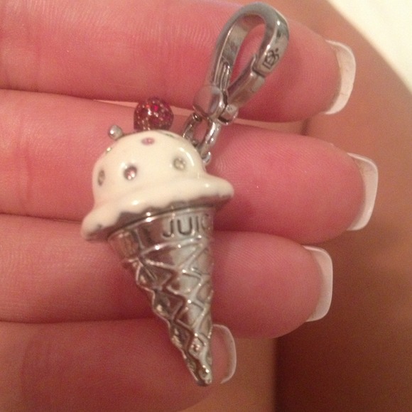 Juicy couture sterling silver ice cream cone charm