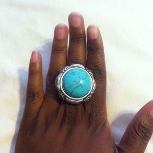 Turquoise stretch ring