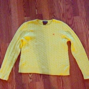 Yellow Lauren Ralph Lauren boatneck sweater