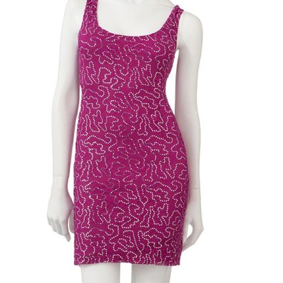 Lilly Rose  Dresses & Skirts - ❌SOLDGorgeous Pink Sequin &Lace Party Dress
