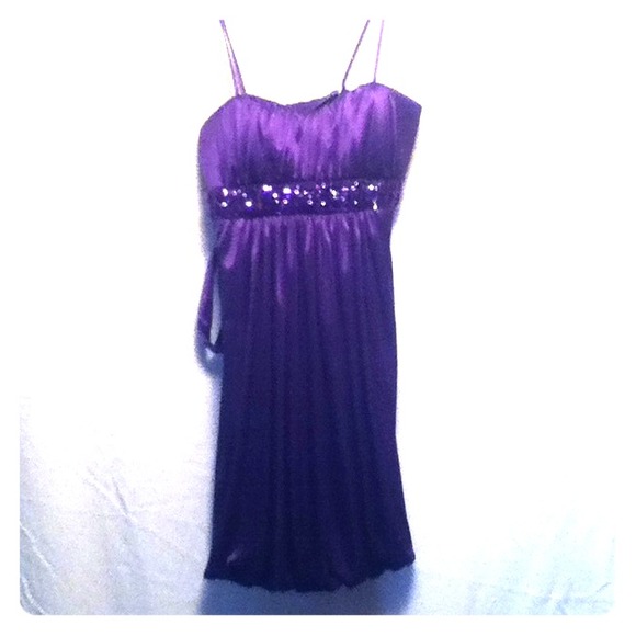 Purple party dress