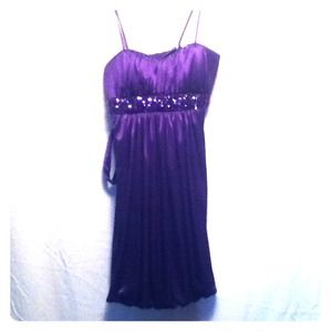 Purple party dress