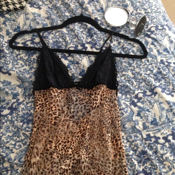 Victoria's Secret leopard print nightgown