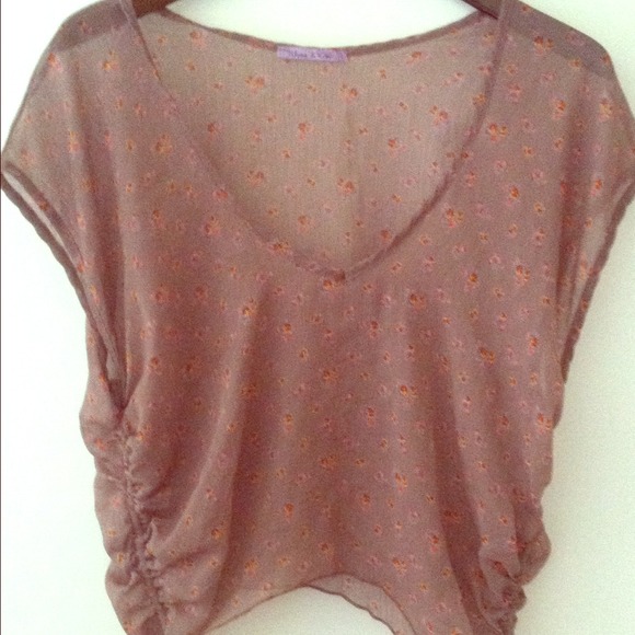 Chiffon crop top