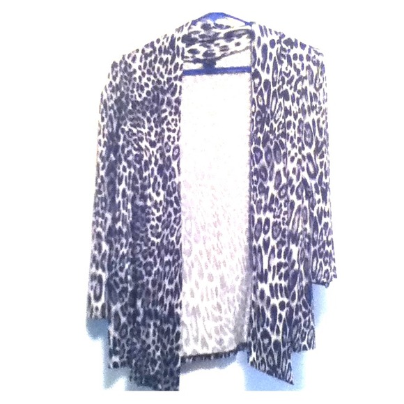 Leopard print cardigan