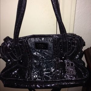 AUTHENTIC Ed Hardy Stud Black purse