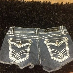 LA Idol jean shorts