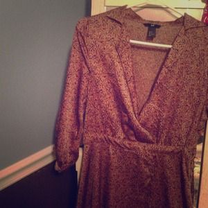 Gorgeous copper toned H&M wrap dress!