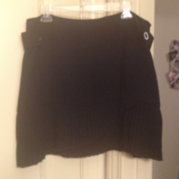 SOLD in bundle Black INC Skirt with pleated ruffle