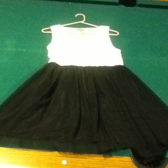 Ultra white and black dress