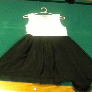 Ultra white and black dress