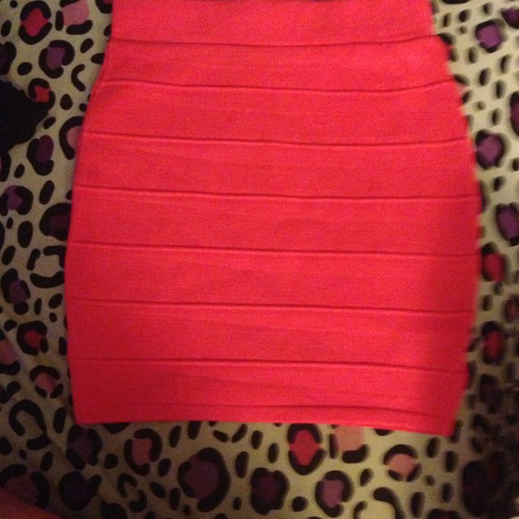 Orange bandage skirt
