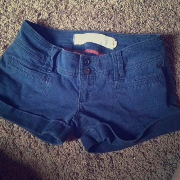Navy blue hollister shorts