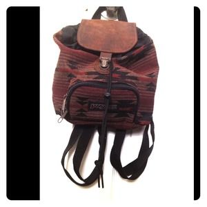 VINTAGE CUTE LITTLE BACKPACK AZTEC PRINT