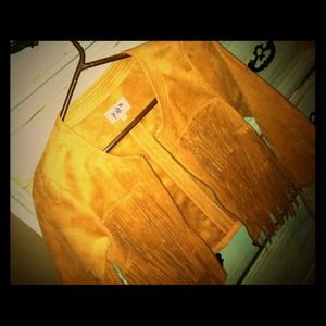 Brown fringe jacket