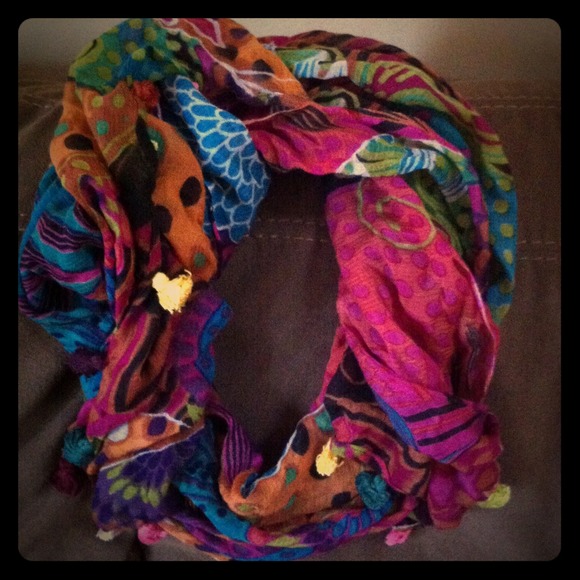 Anthropologie fringed scarf