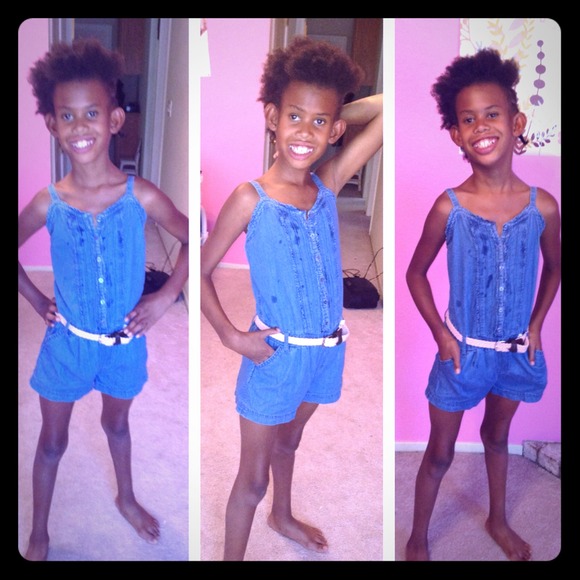 Blue romper! (Not including pink belt)