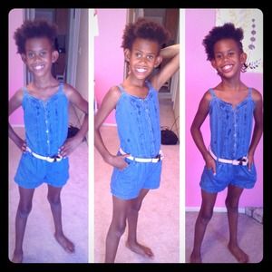 Blue romper! (Not including pink belt)