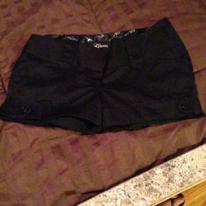 Guess high waisted black shorts