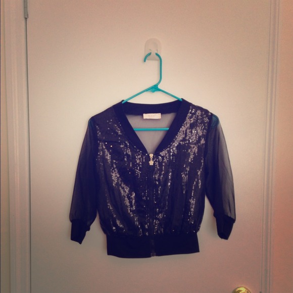 Black sheer top