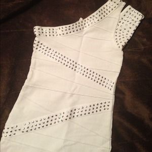 sexy white bandage dress.