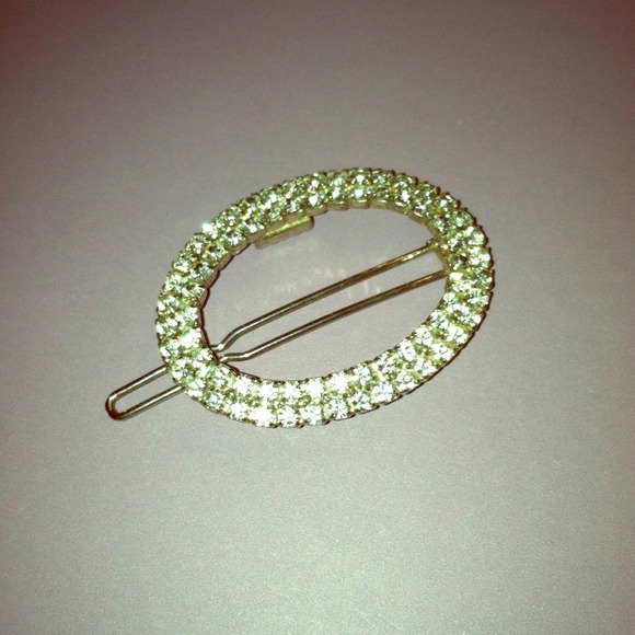 Rhinestone hair barrette
