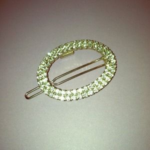Rhinestone hair barrette