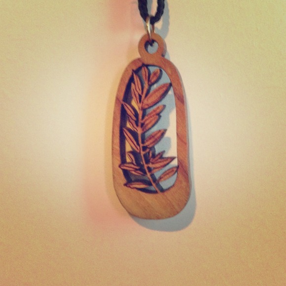 Handmade wooden necklace from Uganda