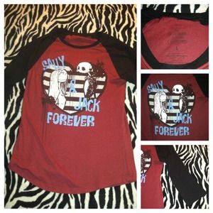 Jack and Sally forever half sleeve shirt.