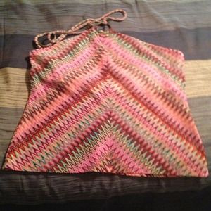Multi Color Halter Top